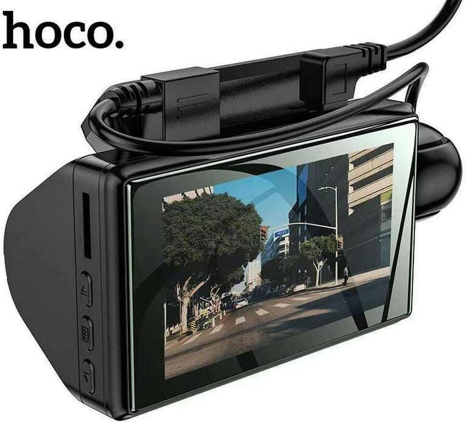 Hoco DI07 Dual Κάμερα DVR Αυτοκινήτου για Παρμπρίζ
