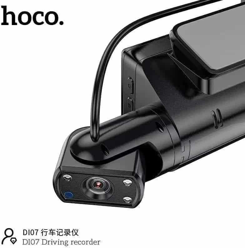 Hoco DI07 Dual Κάμερα DVR Αυτοκινήτου για Παρμπρίζ